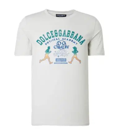 Dolce & Gabbana Embroidered printed cotton jersey T-shirt | Thumbnail 1