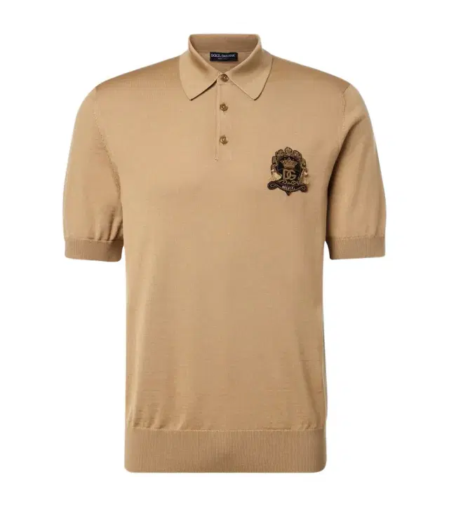 Virgin wool polo shirt