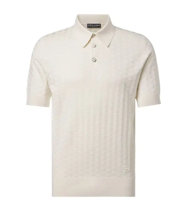 Dolce & Gabbana DG knitted silk polo shirt