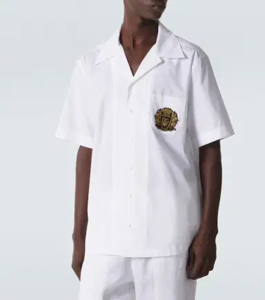 Dolce & Gabbana Logo cotton poplin bowling shirt | Thumbnail 2 Dolce & Gabbana Logo cotton poplin bowling shirt | Thumbnail 2