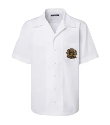 Dolce & Gabbana Logo cotton poplin bowling shirt | Thumbnail 1 Dolce & Gabbana Logo cotton poplin bowling shirt | Thumbnail 1