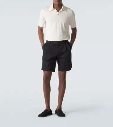 Dolce & Gabbana Pleated cotton-blend Bermuda shorts | Thumbnail 2
