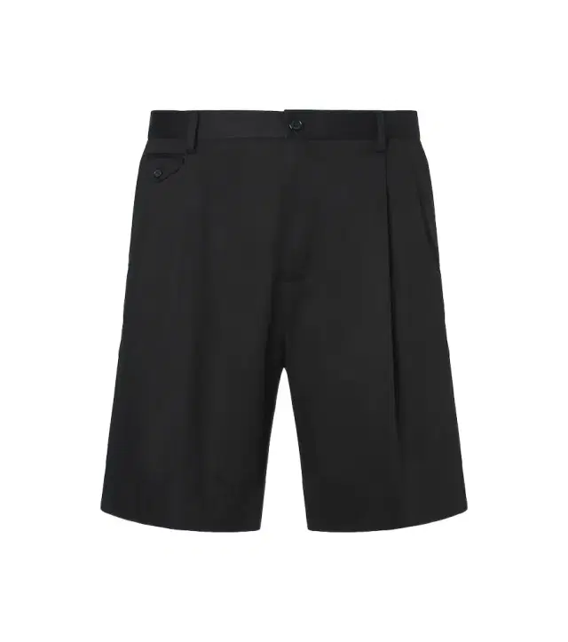 Dolce & Gabbana Pleated cotton-blend Bermuda shorts