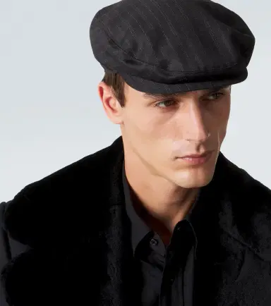 Dolce & Gabbana Striped wool newsboy cap | Thumbnail 4 Dolce & Gabbana Striped wool newsboy cap | Thumbnail 4