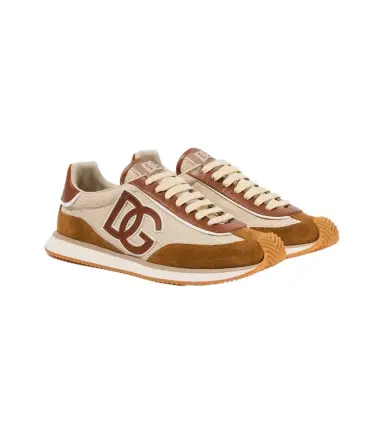 Dolce & Gabbana DG Cushion suede-trimmed sneakers | Thumbnail 1