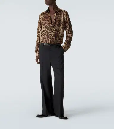 Dolce & Gabbana Leopard-print silk shirt | Thumbnail 2