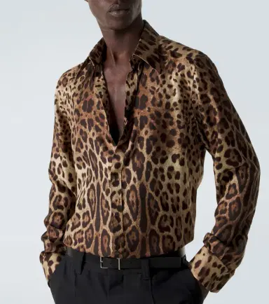 Dolce & Gabbana Leopard-print silk shirt | Thumbnail 3