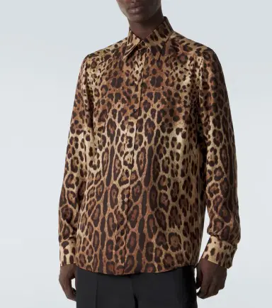 Dolce & Gabbana Leopard-print silk shirt | Thumbnail 4