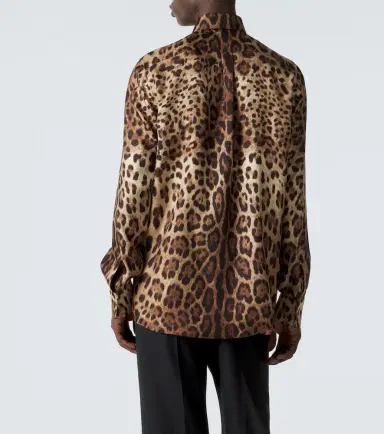Dolce & Gabbana Leopard-print silk shirt | Thumbnail 5