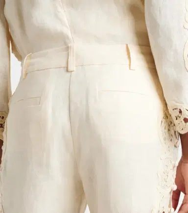 Zimmermann Awaken embroidered linen flared pants | Thumbnail 4 Zimmermann Awaken embroidered linen flared pants | Thumbnail 4