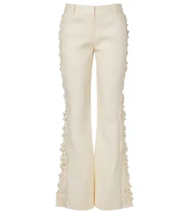 Zimmermann Awaken embroidered linen flared pants | Thumbnail 1 Zimmermann Awaken embroidered linen flared pants | Thumbnail 1