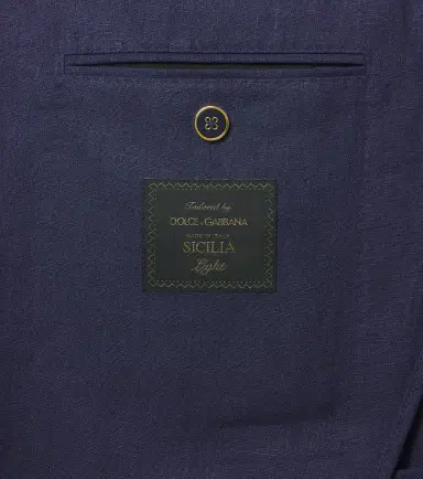 Dolce & Gabbana Logo single-breasted linen blazer | Thumbnail 2 Dolce & Gabbana Logo single-breasted linen blazer | Thumbnail 2