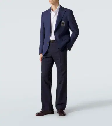 Dolce & Gabbana Logo single-breasted linen blazer | Thumbnail 4 Dolce & Gabbana Logo single-breasted linen blazer | Thumbnail 4