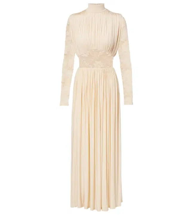 Rebellion draped lace gown