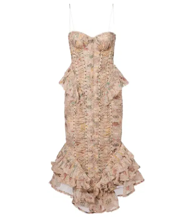 Zimmermann Rebellion floral silk midi dress
