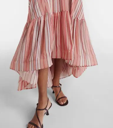 Zimmermann Rebellion striped midi skirt | Thumbnail 5