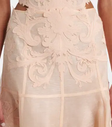 Zimmermann Rebellion Filigree embroidered midi skirt | Thumbnail 4