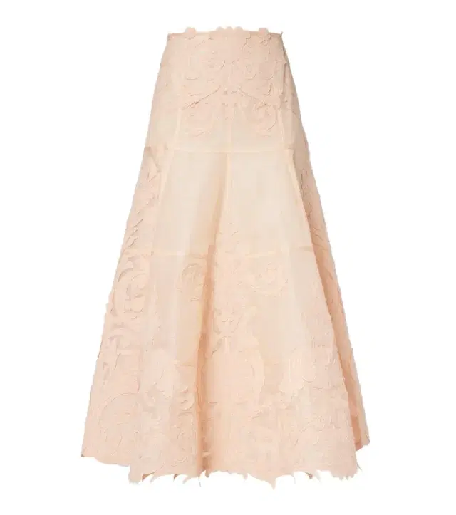 Rebellion Filigree embroidered midi skirt