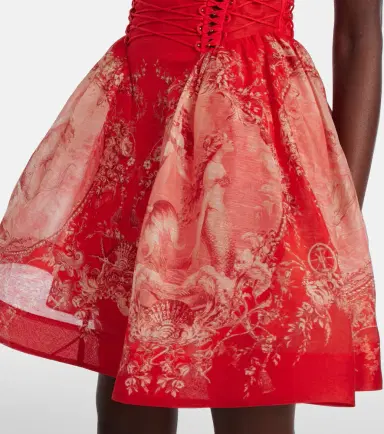 Zimmermann Rebellion linen and silk minidress | Thumbnail 2 Zimmermann Rebellion linen and silk minidress | Thumbnail 2