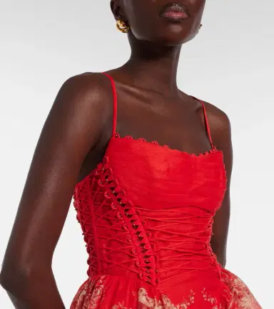 Zimmermann Rebellion linen and silk minidress | Thumbnail 3 Zimmermann Rebellion linen and silk minidress | Thumbnail 3