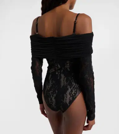 Zimmermann Rebellion off-shoulder lace bodysuit | Thumbnail 4