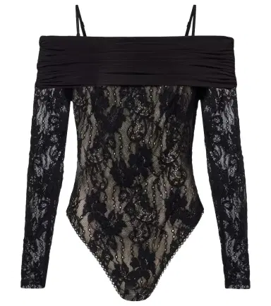 Zimmermann Rebellion off-shoulder lace bodysuit | Thumbnail 1