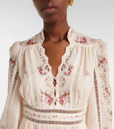 Zimmermann Patience floral linen midi dress | Thumbnail 2