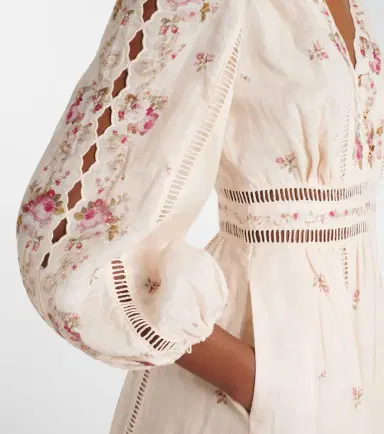 Zimmermann Patience floral linen midi dress | Thumbnail 3