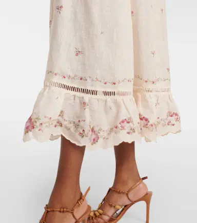 Zimmermann Patience floral linen midi dress | Thumbnail 4