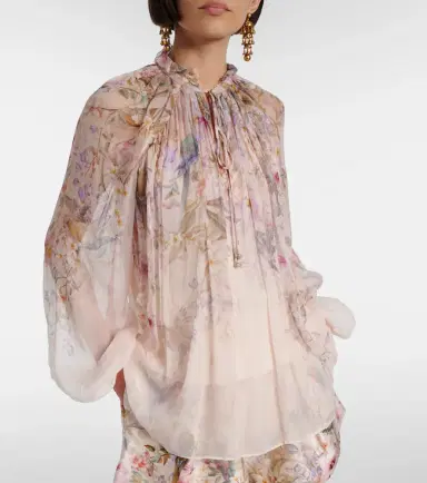 Zimmermann Rebellion printed sheer blouse | Thumbnail 2