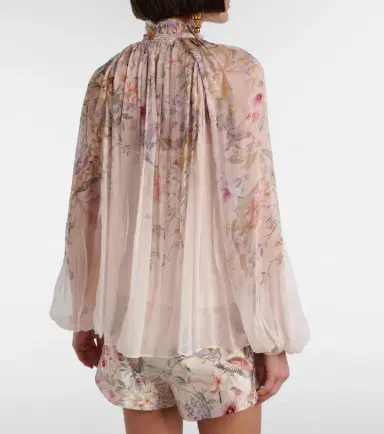 Zimmermann Rebellion printed sheer blouse | Thumbnail 3