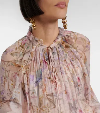Zimmermann Rebellion printed sheer blouse | Thumbnail 6