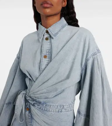 Zimmermann Rebellion denim minidress | Thumbnail 2 Zimmermann Rebellion denim minidress | Thumbnail 2