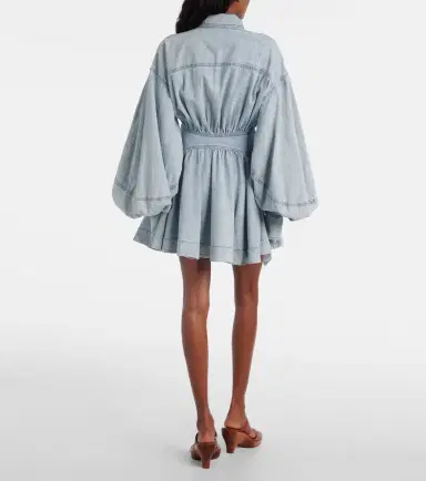 Zimmermann Rebellion denim minidress | Thumbnail 4 Zimmermann Rebellion denim minidress | Thumbnail 4