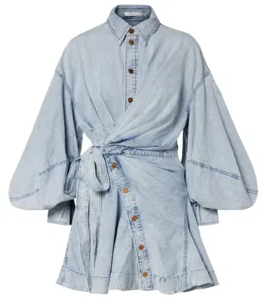 Zimmermann Rebellion denim minidress | Thumbnail 1 Zimmermann Rebellion denim minidress | Thumbnail 1