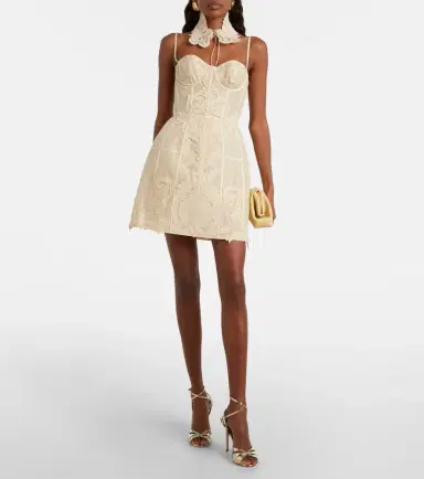 Zimmermann Rebellion linen and silk bustier dress | Thumbnail 2 Zimmermann Rebellion linen and silk bustier dress | Thumbnail 2