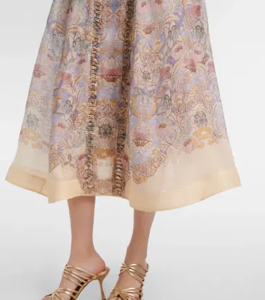 Zimmermann Rebellion linen and silk midi dress | Thumbnail 5 Zimmermann Rebellion linen and silk midi dress | Thumbnail 5