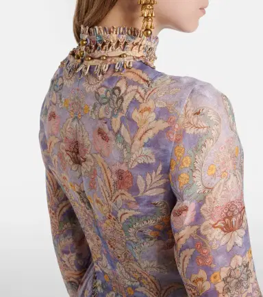 Zimmermann Rebellion linen and silk midi dress | Thumbnail 6 Zimmermann Rebellion linen and silk midi dress | Thumbnail 6