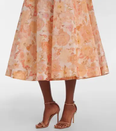 Zimmermann Rebellion floral linen and silk midi dress | Thumbnail 2 Zimmermann Rebellion floral linen and silk midi dress | Thumbnail 2