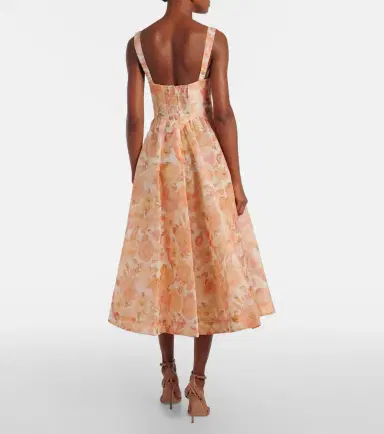 Zimmermann Rebellion floral linen and silk midi dress | Thumbnail 5 Zimmermann Rebellion floral linen and silk midi dress | Thumbnail 5