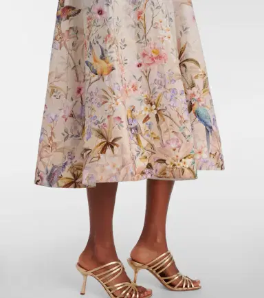 Zimmermann Rebellion printed linen midi dress | Thumbnail 5 Zimmermann Rebellion printed linen midi dress | Thumbnail 5
