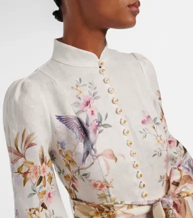 Zimmermann Rebellion printed linen midi dress | Thumbnail 6 Zimmermann Rebellion printed linen midi dress | Thumbnail 6