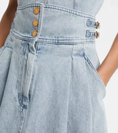 Zimmermann Wandlerlust denim midi skirt | Thumbnail 4