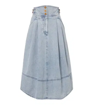 Zimmermann Wandlerlust denim midi skirt | Thumbnail 1