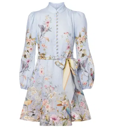 Zimmermann Rebellion printed linen minidress | Thumbnail 1 Zimmermann Rebellion printed linen minidress | Thumbnail 1