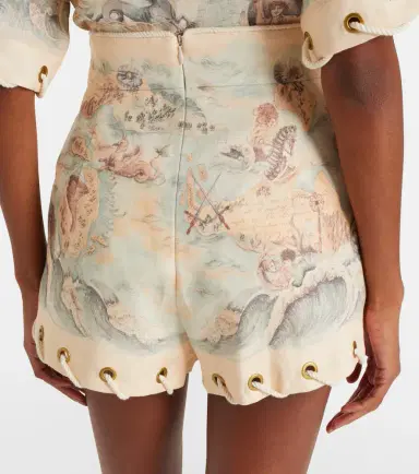 Zimmermann Printed linen shorts | Thumbnail 2