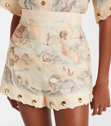 Zimmermann Printed linen shorts | Thumbnail 4