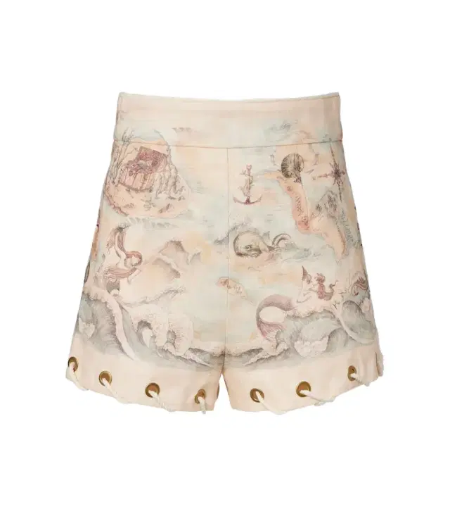 Zimmermann Printed linen shorts