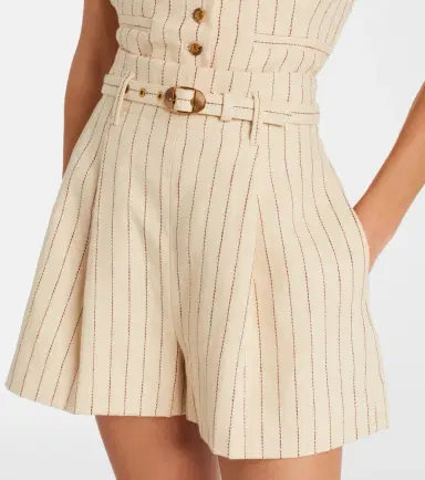 Zimmermann Striped belted linen shorts | Thumbnail 5 Zimmermann Striped belted linen shorts | Thumbnail 5