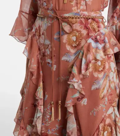 Zimmermann Awaken floral cotton and silk maxi skirt | Thumbnail 4